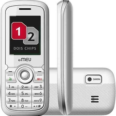 Celular Desbloqueado Meu 406 Preto com Dual Chip, Câmera VGA, Rádio FM, MP3, Bluetooth e Fone - comprar online
