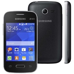 Smartphone Samsung G110 Galaxy Pocket 2 Duos - Desbloqueado / Dual / 4GB / 3MP - Preto