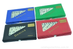 Jogo De Dominó Profissional Osso Colorido 28 Pedras Dominoes