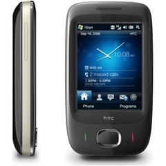 celular HTC Touch Viva, preto, Memória 128 MB EXP, Foto 2 Mpx, Windows Mobile 6.1, Quad Band (850/900/1800/1900)