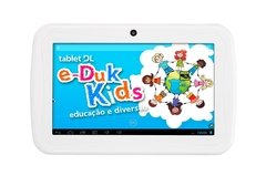 Tablet DL Eduk Kids PED-K71BAZ Com Tela De 7", 4GB, Câmera, Wi-Fi, Suporte À Modem 3G E Android 4.1 branco