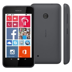 Smartphone Nokia Lumia 530 Windows Phone 8.1 Tela 4" 4GB 3G Wi-Fi Câmera 5MP GPS - Preto