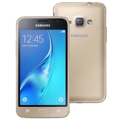 Smartphone Samsung Galaxy J1 2016 Duos DOURADO com Dual chip, Tela 4.5", 3G, Câm.de 5MP e Frontal de 2MP, Android 5.1 e Processador QuadCore de 1.2 GHz na internet