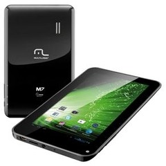 Tablet Multilaser PC 7 M7 NB043 com Tela 7", 4GB, Câmera Frontal, Wi-Fi, Suporte à Modem 3G, Android 4.1 - Preto