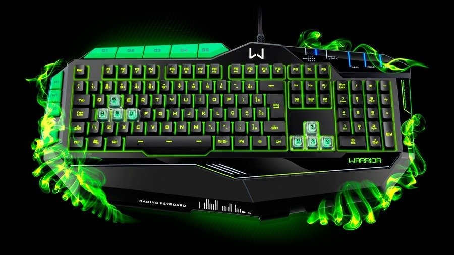 The sky Unforeseen circumstances Geography Teclado Game Macro Warrior Led 7 Cores Anti-ghost Multilaser