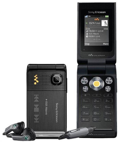 CELULAR ABRIR E FECHAR Sony Ericsson W380 Preto Desbloqueado Bluetooth, Rádio FM, Memória 14MB, Câmera 1.3MP, MP3 Player