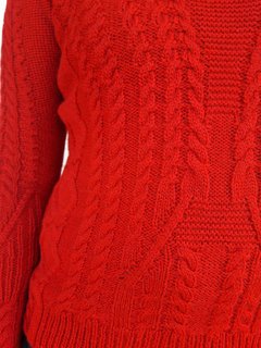 Sweater punto con trenzas - Raffaelli Giardino