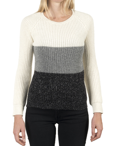 Sweater rayado con lurex
