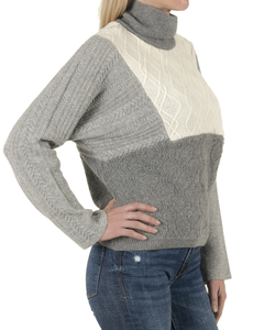 Sweater patchwork de puntos - comprar online