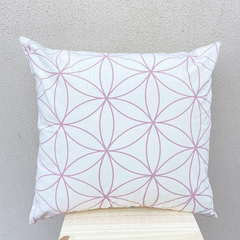 FUNDA FLORA ROSA (OUTLET) 50X50CM