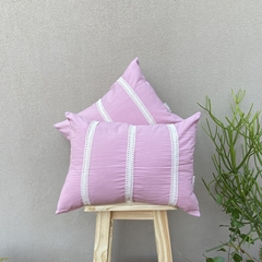 ALMOHADÓN CHELA ROSA DIOR 35X50CM - comprar online