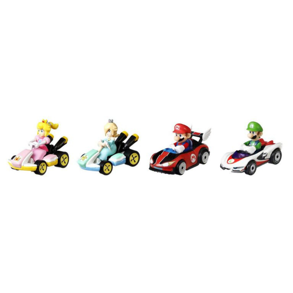 Hot Wheels 1:64 Mario Kart Vehicle 4-Pack - Princess Peach (Standard ...