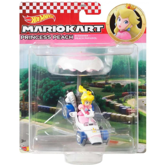Hot Wheels Mario Kart Glider Princess Peach Diecast Car [B-Dasher ...