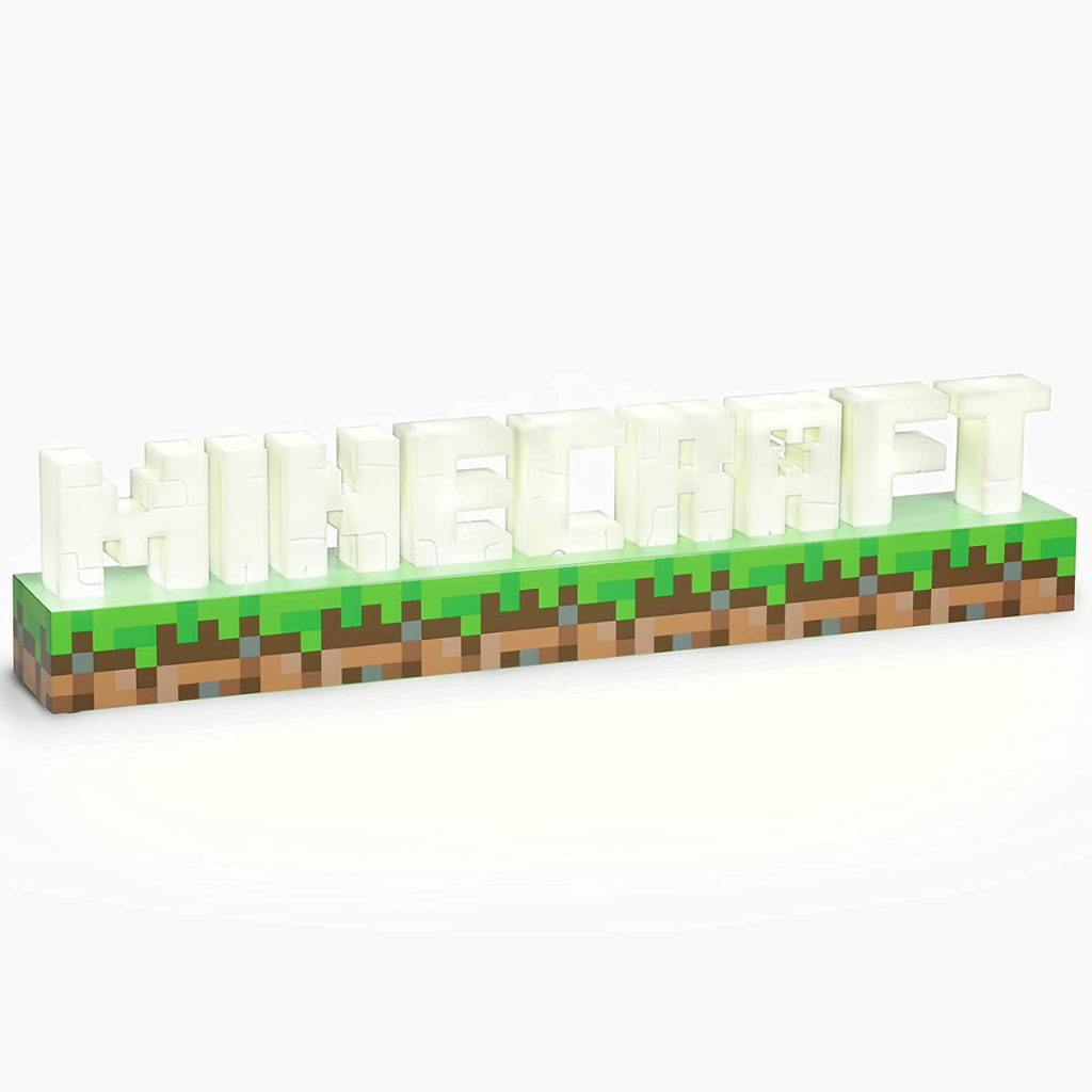 Minecraft Logo Light - Battery or USB Powered - 2 Light Modes ...