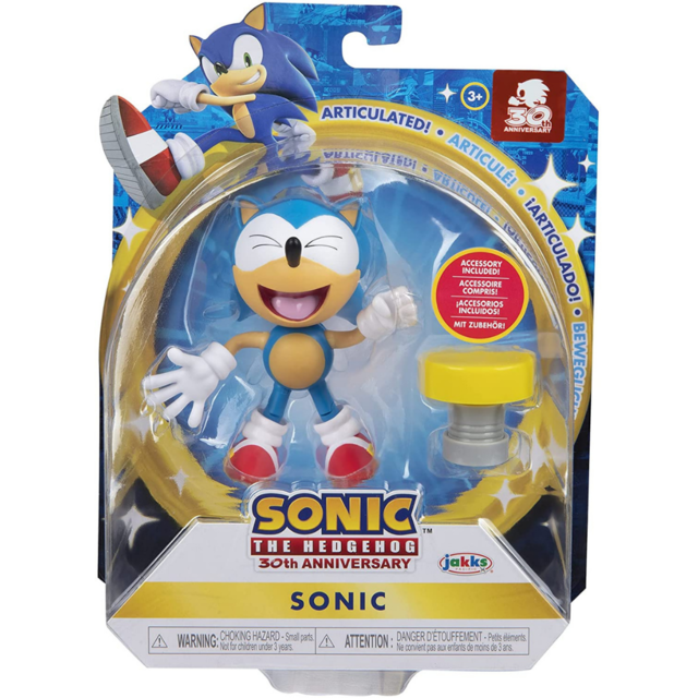 Sonic The Hedgehog 4-Inch Action Figure Classic Sonic with Spring ...