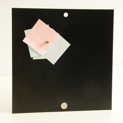 PIZARRA // CHAPA 20x20cm con apoyo y 2 imanes