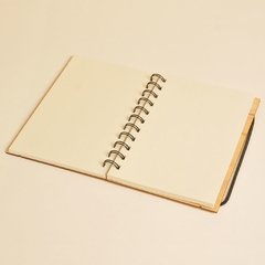 Cuaderno tapa de madera A6 - (148x105mm) - comprar online