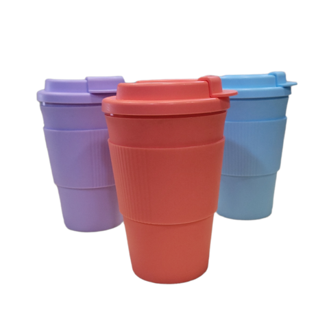 vaso termico 300cc tapa + funda silicona