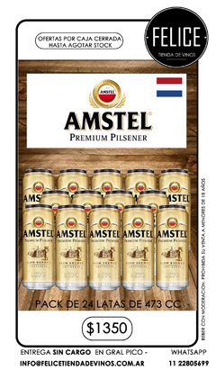 AMSTEL LATA DE 473CC