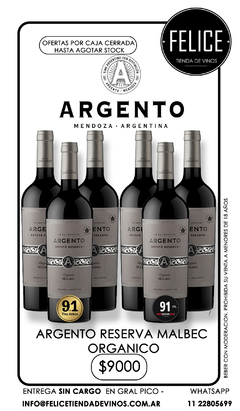 ARGENTO RESERVA MALBEC ORGANICO