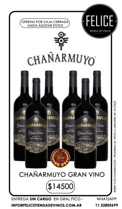 CHAÑARMUYO GRAN VINO MALBEC