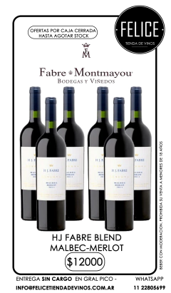 FABRE MONTMAYOU HJ MALBEC-MERLOT