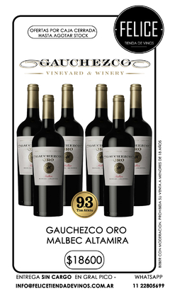 GAUCHEZCO ORO MALBEC ALTAMIRA