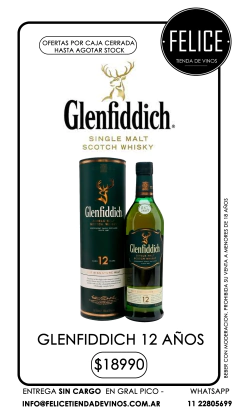 GLENFIDDICH 12 ÑOS