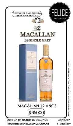 MACALLAN 12 AÑOS
