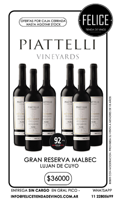 PIATTELLI GRAN RESERVA MALBEC LUJAN DE CUYO