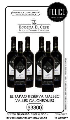 TAPAO DEL CESE MALBEC