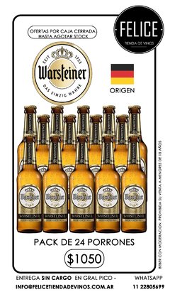 WARSTEINER PORRON X 24 UNIDADES