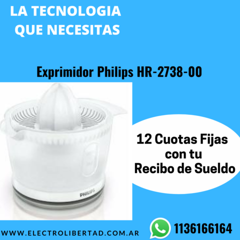 Licuadora de Pie Philips 600W 2Lts 3 Velocidades HR-2030-10