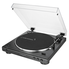 AUDIO TECHNICA AT-LP60XSPBT-BK Bandeja Giradisco de Accionamiento por correa. Color negro. Con Bluetooth y Parlantes - comprar online