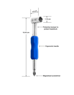 MUSICNOMAD - LLAVE PREMIUM PARA AJUSTE DE TENSOR DE 5/16" - MN232 - comprar online