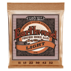 ERNIE BALL 11-52 EARTHWOOD LIGHT PHOSPHOR BRONZE ACOUSTIC GUITAR STRINGS - 2148