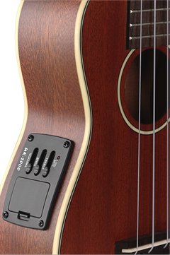 STAGG Ukelele soprano electroacústico con tapa sólida de caoba - US-80SE - comprar online
