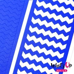 Whats Up Nails - Blue Wide Zig Zag Tape
