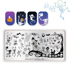 Nail Art Stamping BORN PRETTY Halloween BP-L002