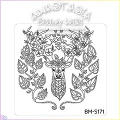 Bundle Monster Nail Art Stamping Plates- BM-S171