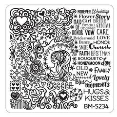 Bundle Monster Nail Art Stamping Plates- BM-S234