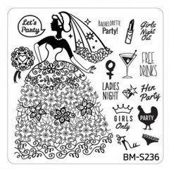 Bundle Monster Nail Art Stamping Plates- BM-S236