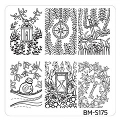 Bundle Monster Nail Art Stamping Plates- BM-S175