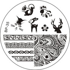 Nail Art Stamp BORN PRETTY BP35