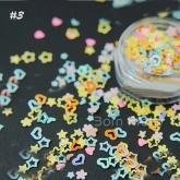 1 Box 2g Glitter Paillette Nail Sequins Candy Color Star Heart Manicure Nail Art Decoration