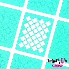 Whats Up Nails - Quatrefoil Stencils Set de 12