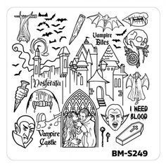 Bundle Monster Nail Art Stamping Plates- BM-S249