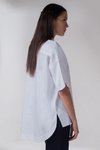 CAMISA BLANCA EN TEJIDO PLANO // Ref: OCULAR - comprar online