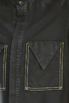 CAMISA EN TEJIDO PLANO CON RECUBRIMIENTO // REF: TOMASA NEGRA - comprar online