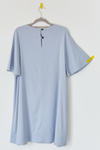 VESTIDO EN TEJIDO PLANO AZUL // Ref: IPANEMA AZUL - tienda online